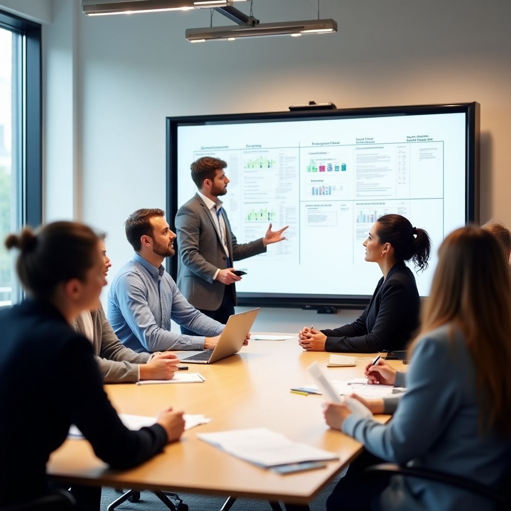 Equipo directivo en planificación estratégica anual
